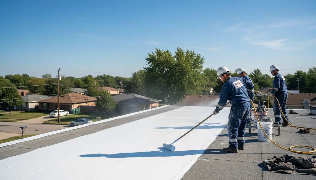 Commercial roof coating in Wildwood, MO near me